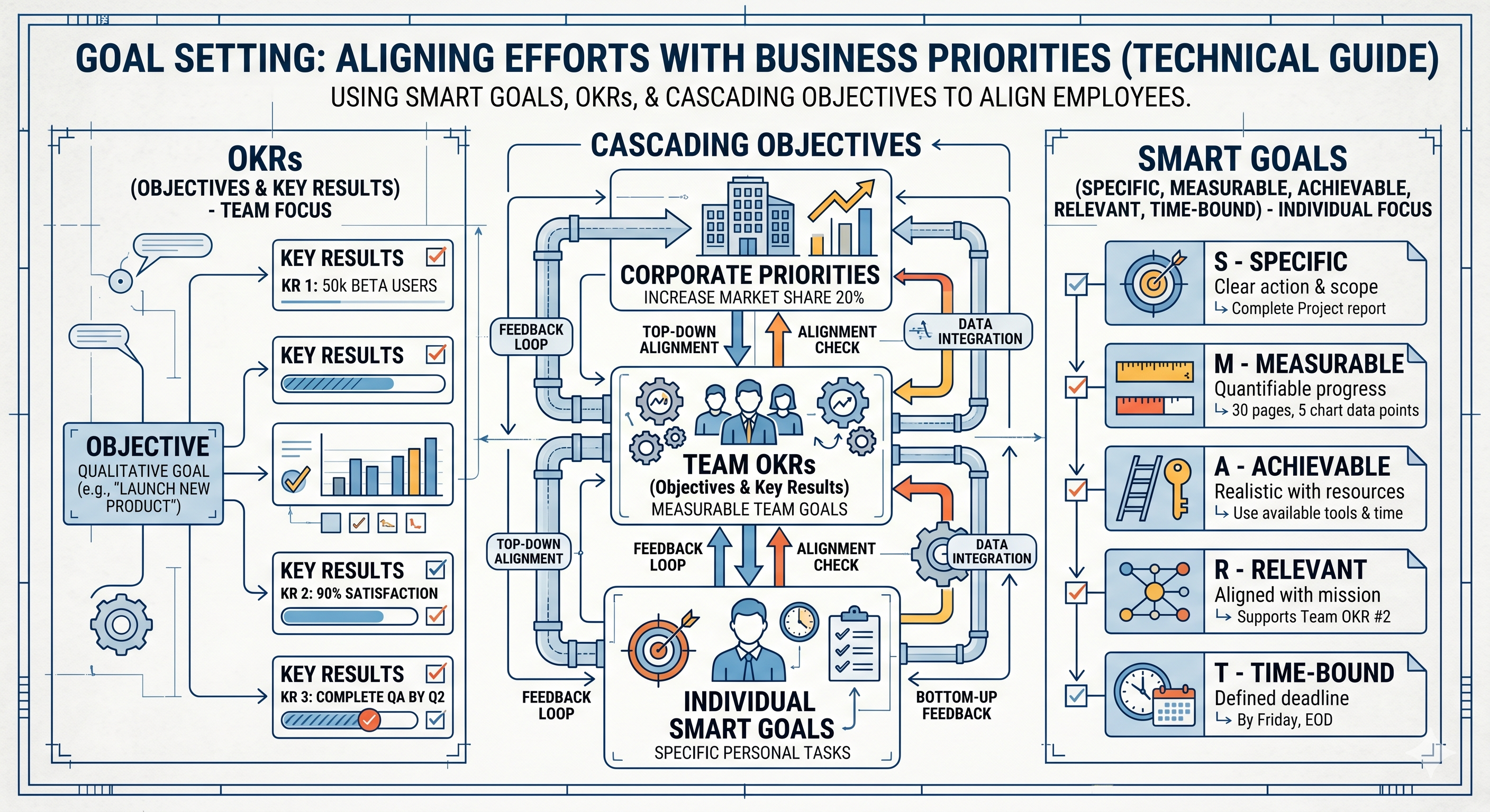 Goal setting for individuals and teams infographic thumbnail