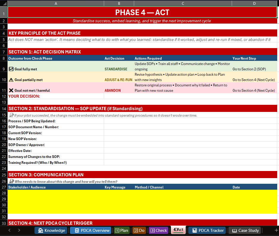 PDCA workbook act tab thumbnail