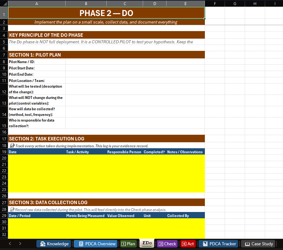PDCA workbook do tab thumbnail